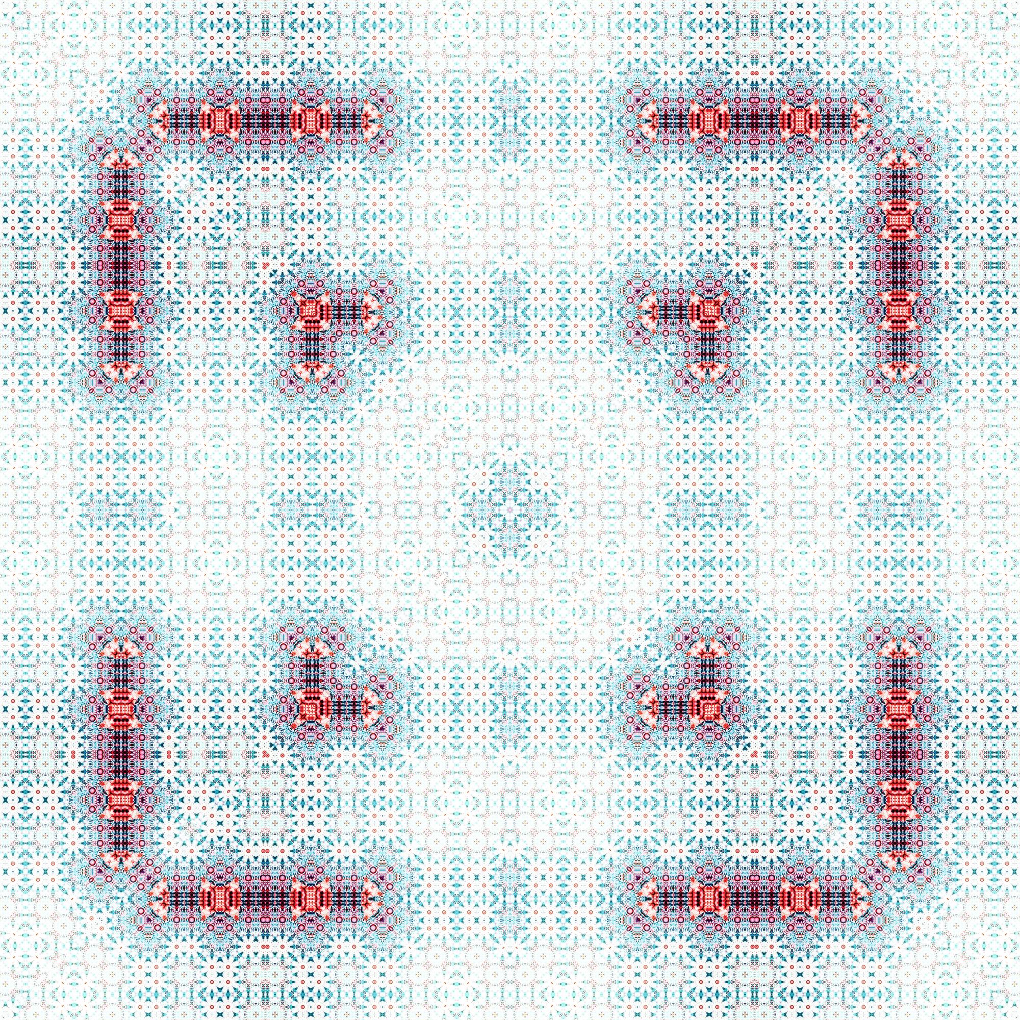 Haft geometryczny na jedwabiu